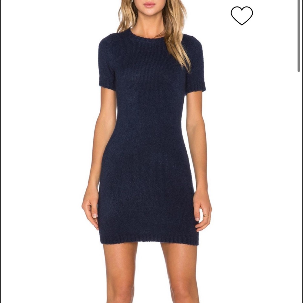 MINKPINK Navy Sweater Dress Size S